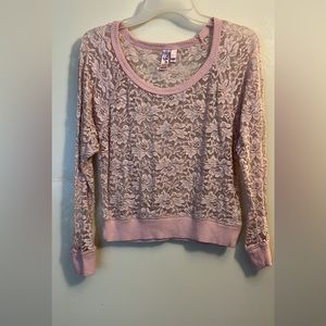 Dolled Up Sheer Floral Lace Top 🌸